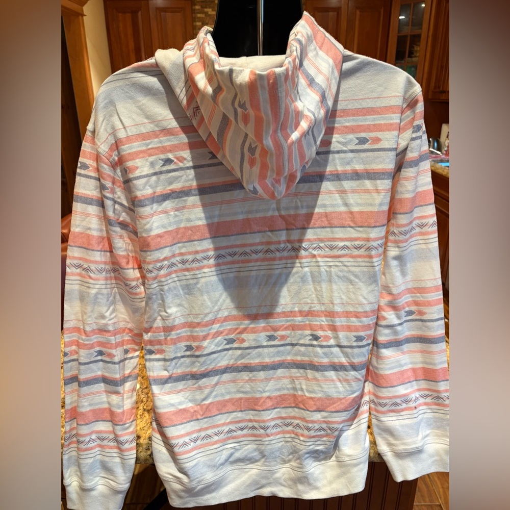 BEACHLY Surf Striped Men’s printed hoodie shirt Med NEW NWT - Picture 3 of 9